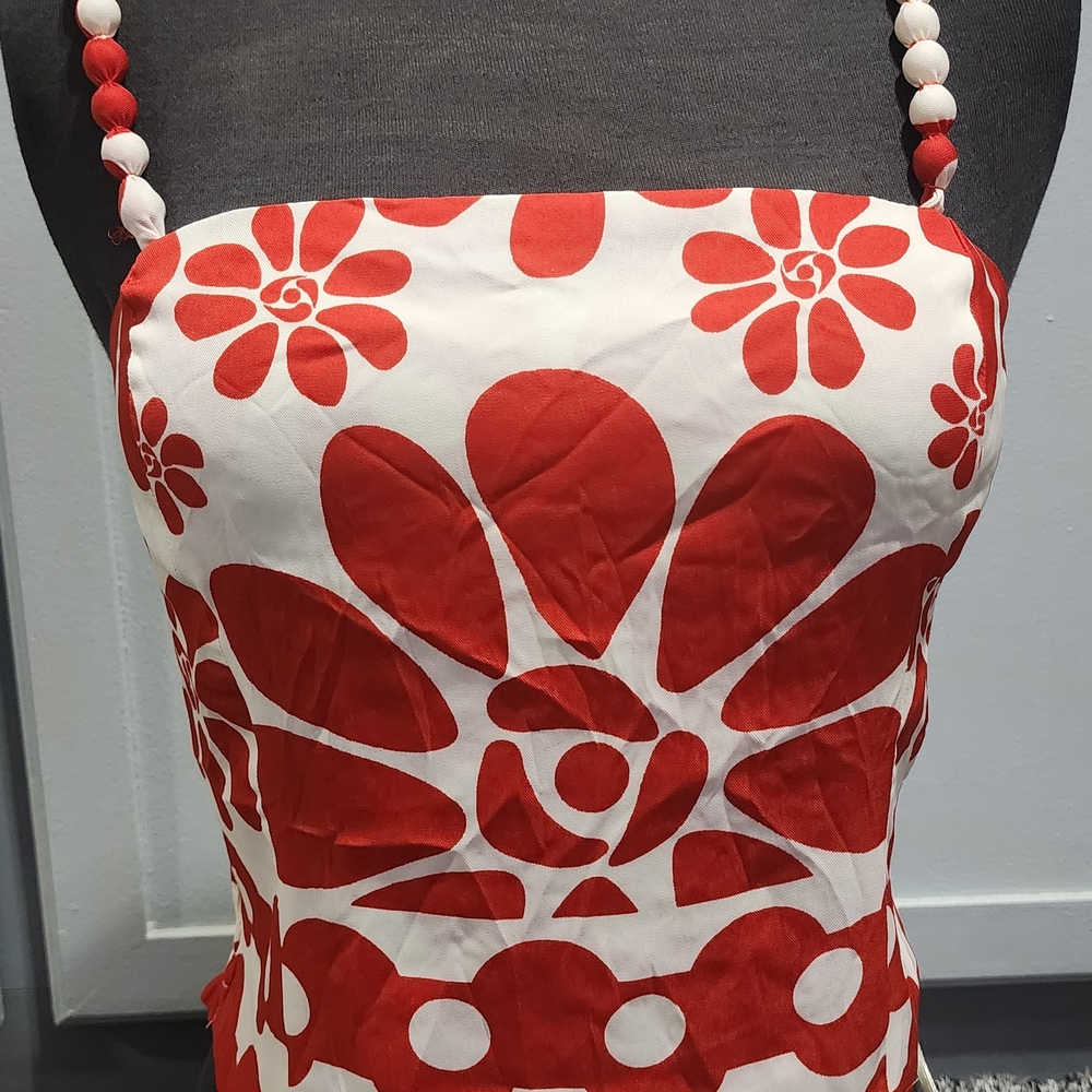 Rose & Olive Red Floral Top